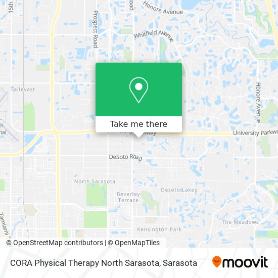 Mapa de CORA Physical Therapy North Sarasota