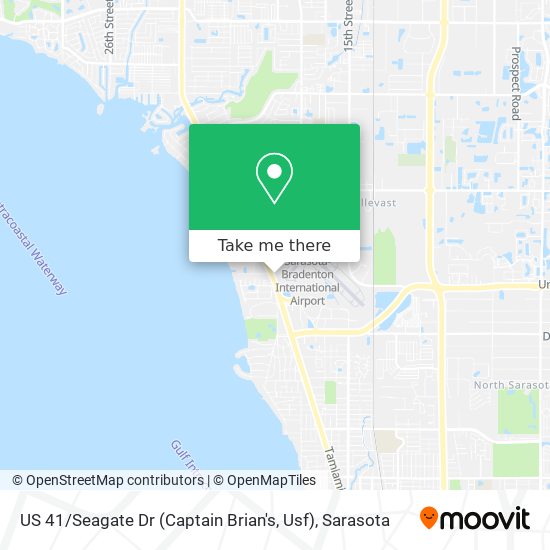 US 41 / Seagate Dr (Captain Brian's, Usf) map