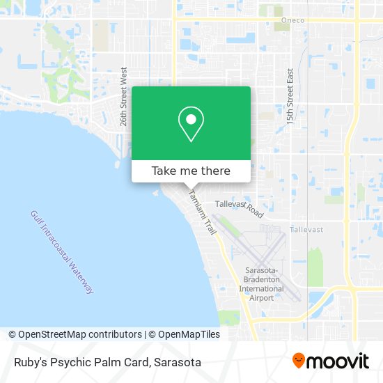 Ruby's Psychic Palm Card map