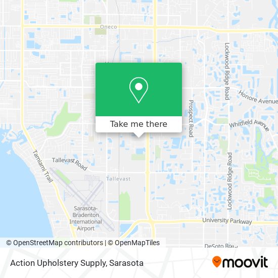 Action Upholstery Supply map