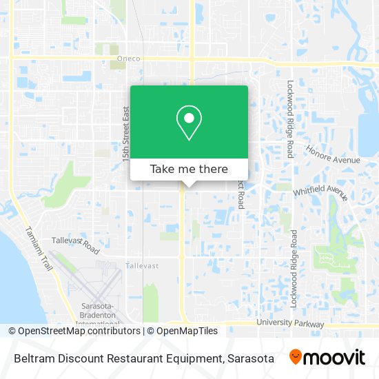 Mapa de Beltram Discount Restaurant Equipment