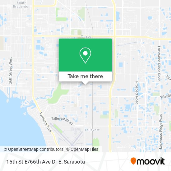 Mapa de 15th St E/66th Ave Dr E