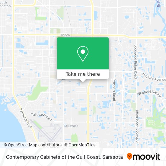 Contemporary Cabinets of the Gulf Coast map