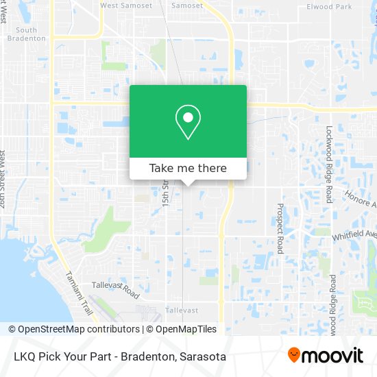 LKQ Pick Your Part - Bradenton map