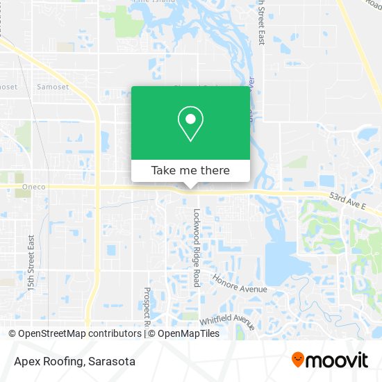 Mapa de Apex Roofing