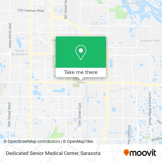 Dedicated Senior Medical Center map