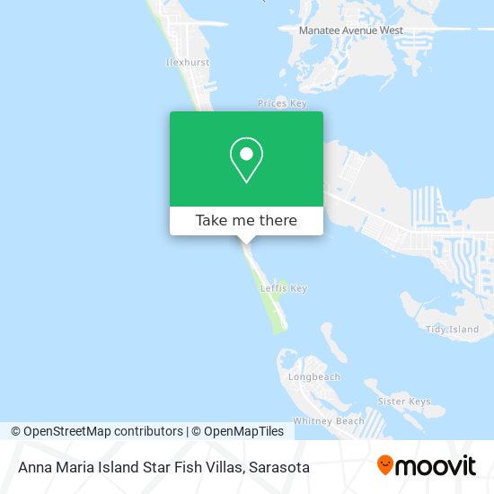 Anna Maria Island Star Fish Villas map