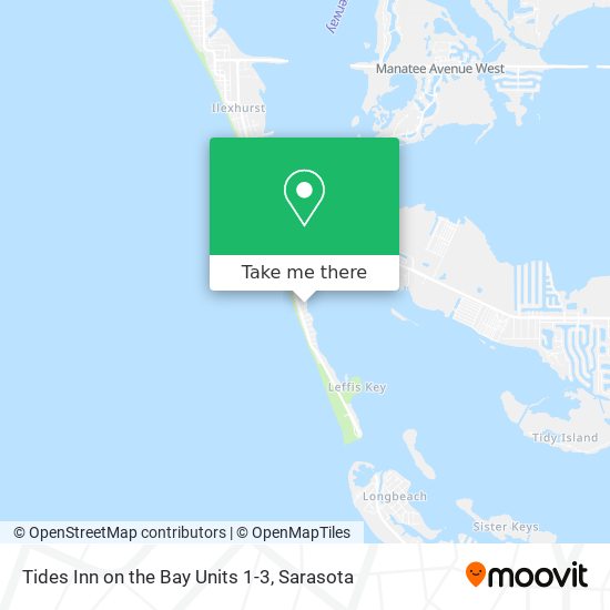 Tides Inn on the Bay Units 1-3 map