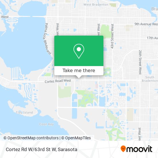 Cortez Rd W/63rd St W map