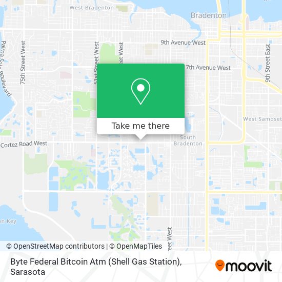 Byte Federal Bitcoin Atm (Shell Gas Station) map