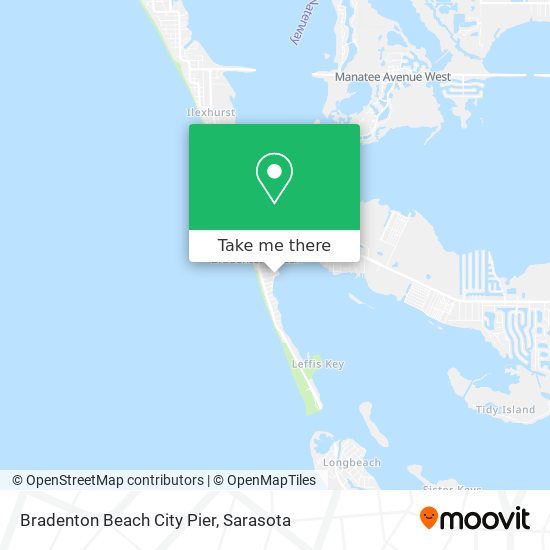 Bradenton Beach City Pier map