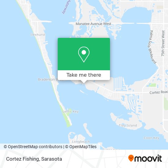 Cortez Fishing map