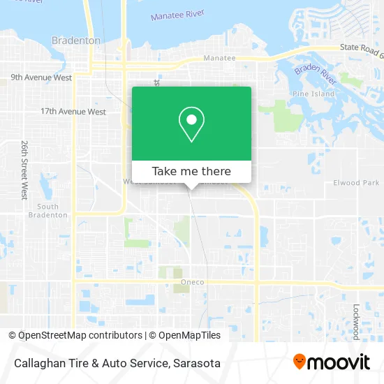 Callaghan Tire & Auto Service map