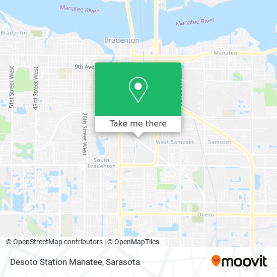 Desoto Station Manatee map