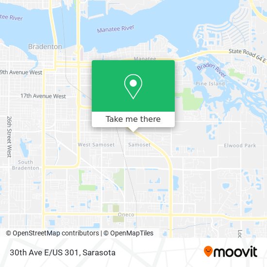 Mapa de 30th Ave E/US 301