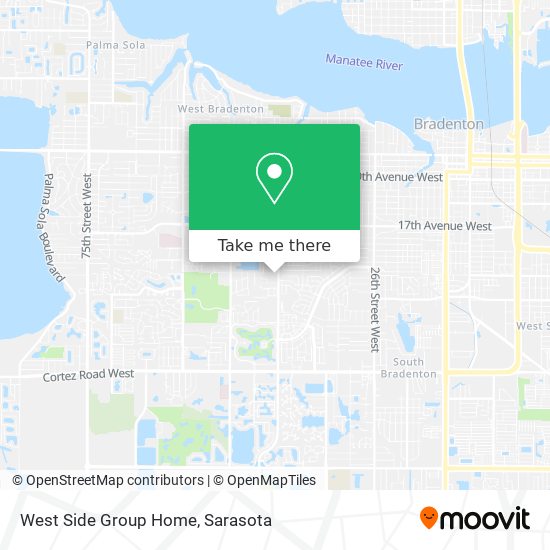 West Side Group Home map