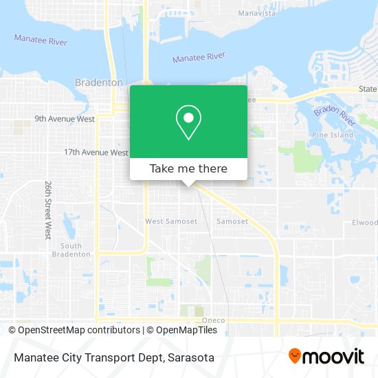 Manatee City Transport Dept map