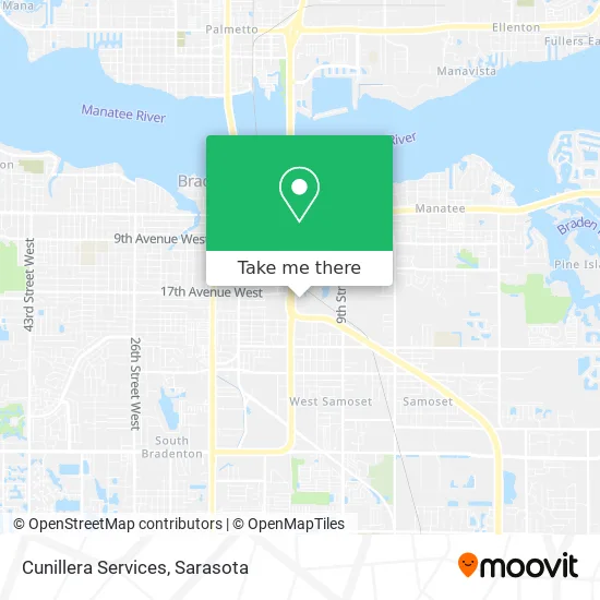 Cunillera Services map