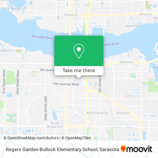 Rogers Garden-Bullock Elementary School map