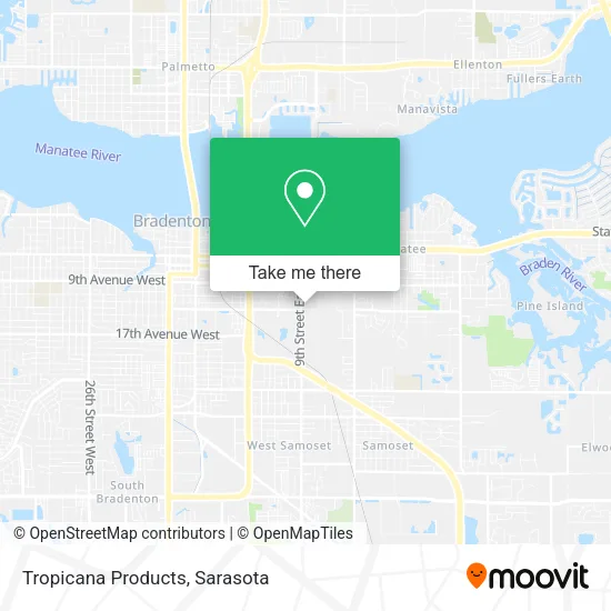 Tropicana Products map