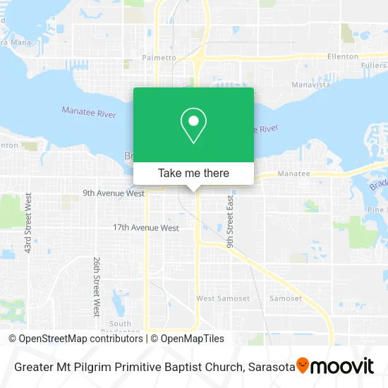 Greater Mt Pilgrim Primitive Baptist Church map
