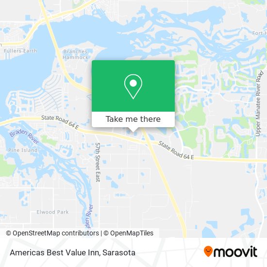 Americas Best Value Inn map
