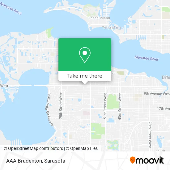 AAA Bradenton map