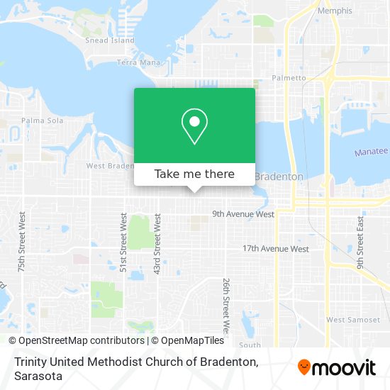 Mapa de Trinity United Methodist Church of Bradenton