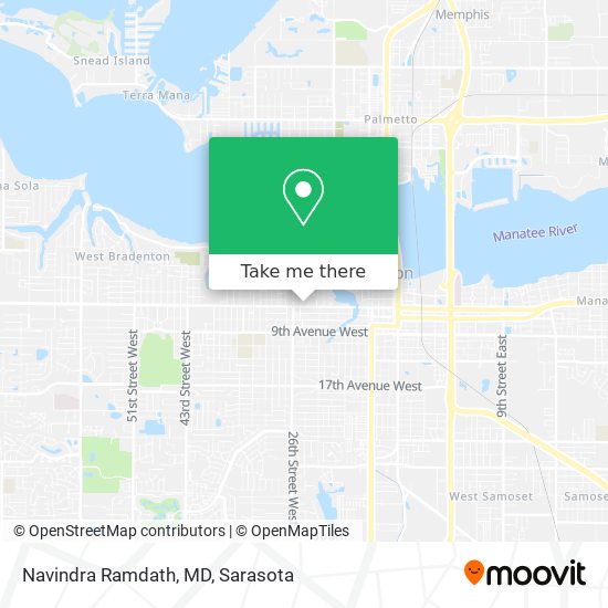 Navindra Ramdath, MD map