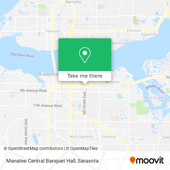 Manatee Central Banquet Hall map