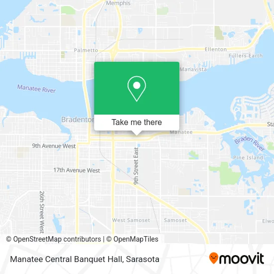 Manatee Central Banquet Hall map
