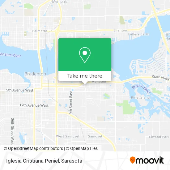 Iglesia Cristiana Peniel map