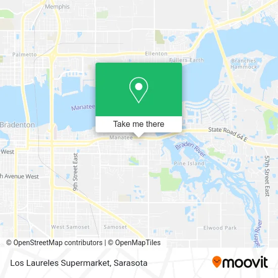 Los Laureles Supermarket map