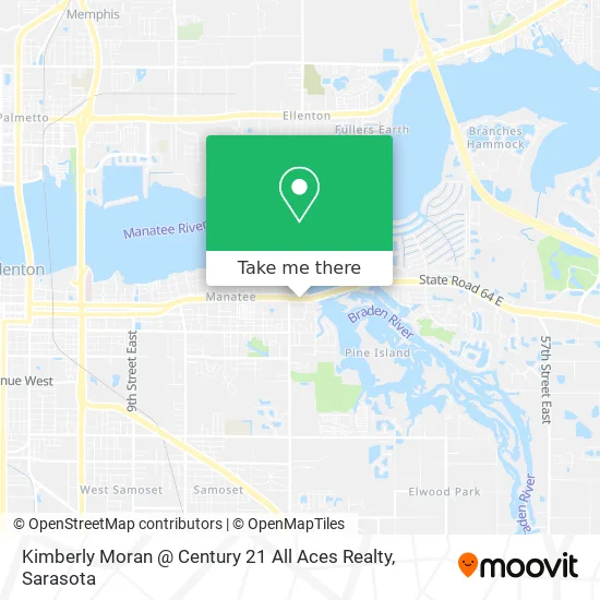 Kimberly Moran @ Century 21 All Aces Realty map