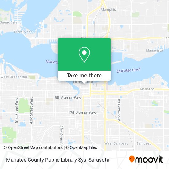Mapa de Manatee County Public Library Sys