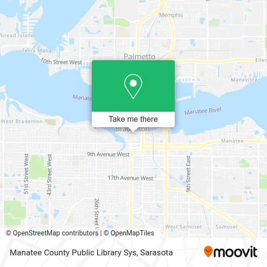 Manatee County Public Library Sys map
