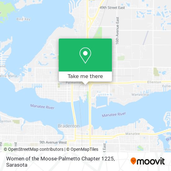 Women of the Moose-Palmetto Chapter 1225 map
