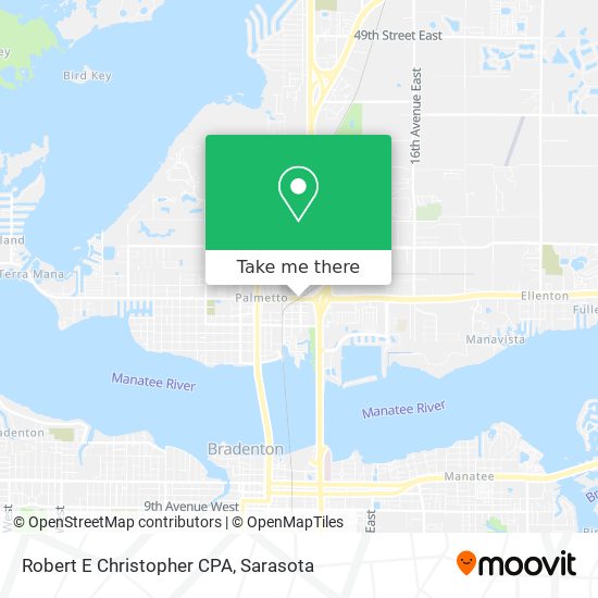 Robert E Christopher CPA map