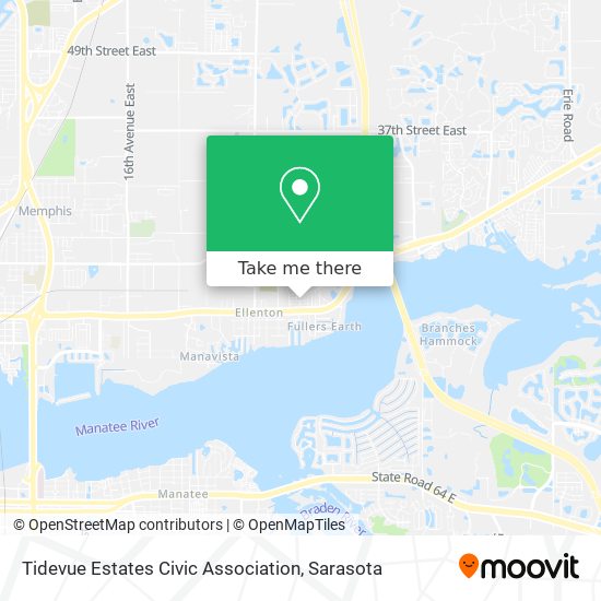 Mapa de Tidevue Estates Civic Association