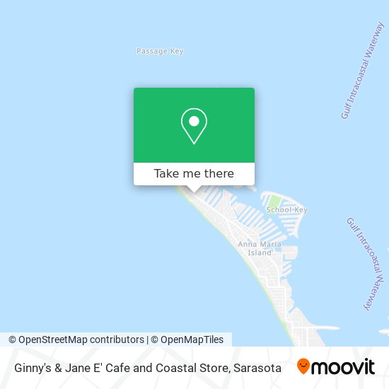 Ginny's & Jane E' Cafe and Coastal Store map