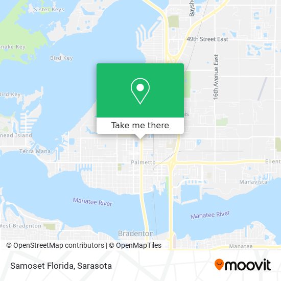 Mapa de Samoset Florida