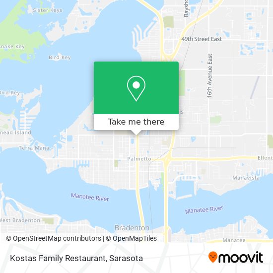 Mapa de Kostas Family Restaurant