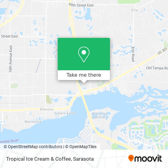 Mapa de Tropical Ice Cream & Coffee