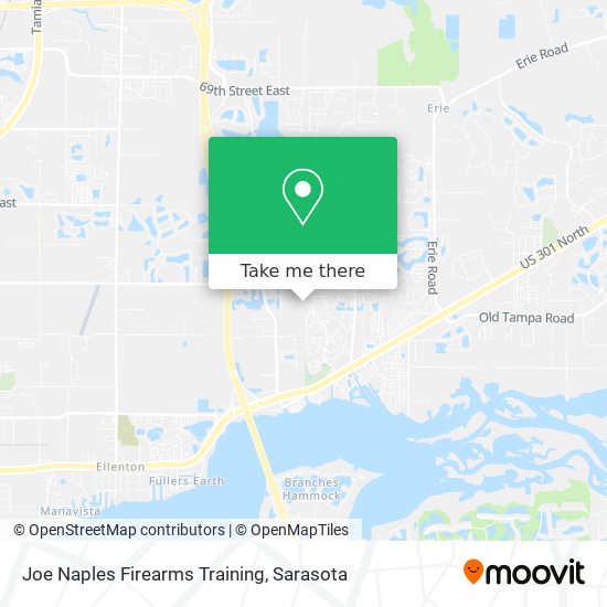 Joe Naples Firearms Training map