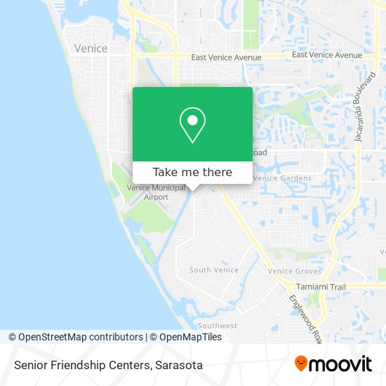 Senior Friendship Centers map