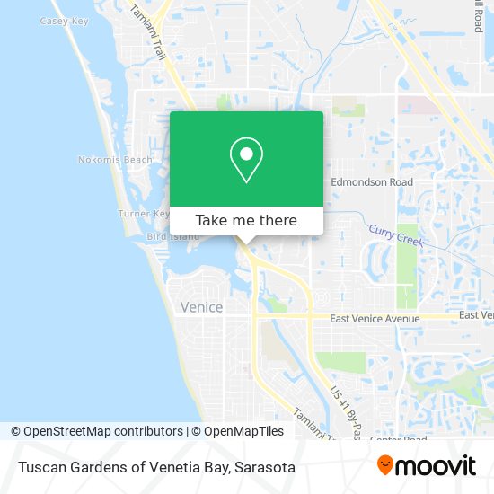 Tuscan Gardens of Venetia Bay map