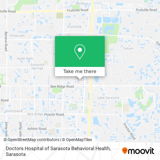 Mapa de Doctors Hospital of Sarasota Behavioral Health