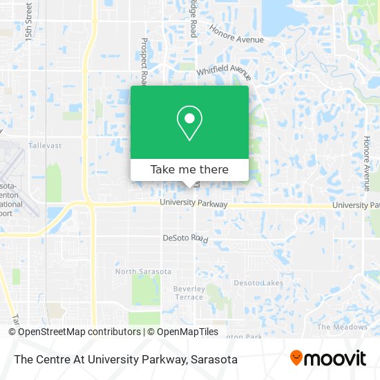 The Centre At University Parkway map