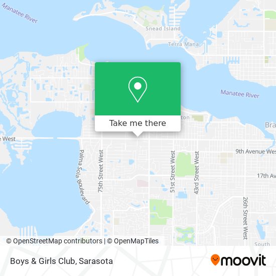 Boys & Girls Club map