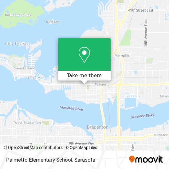 Palmetto Elementary School map